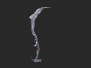 machete low poly 3d 3D Model