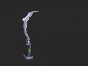 machete low poly 3d 3D Model