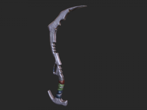 machete low poly 3d 3D Model