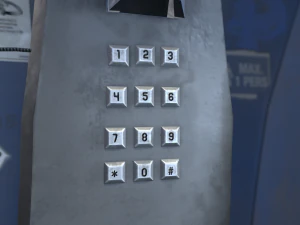 stylized payphone 3D Model