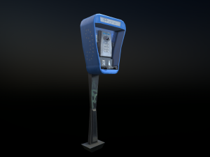 stylized payphone 3D 모델