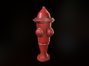 stylized fire hydrant 3D 모델