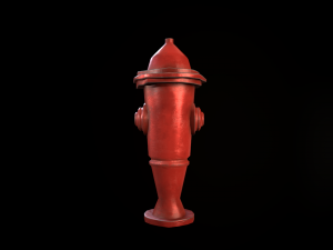 stylized fire hydrant 3D 모델
