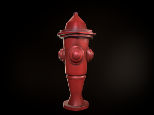 stylized fire hydrant 3D 모델