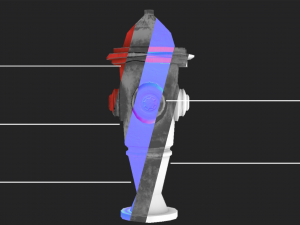 stylized fire hydrant 3D 모델