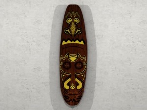 african mask 3D Модель