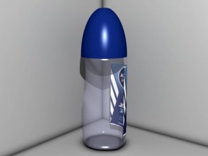 nivea coolkick men care deodorant 3D Модель