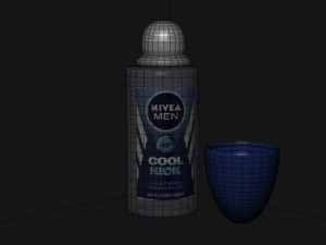 nivea coolkick men care deodorant 3D Модель