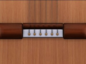 low poly acoustic guitar Modelo 3D