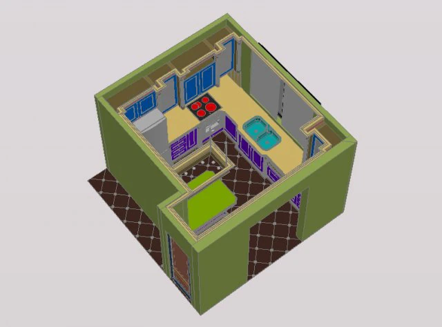 mutfak 3D Model .c4d .max .obj .3ds .fbx .stl .blend 