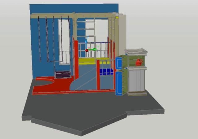 nursery 3D Model .c4d .max .obj .3ds .fbx .stl .blend 