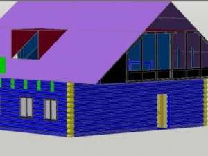 log house 3D Model