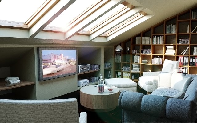 living room 3D Model .c4d .max .obj .3ds .fbx .stl .blend 