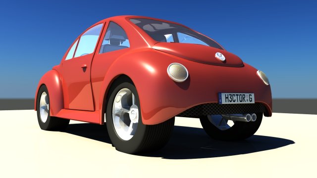volkswagen beetle 3D Model .c4d .max .obj .3ds .fbx .stl .blend 