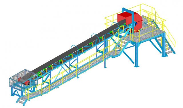 conveyor data 3D Model .c4d .max .obj .3ds .fbx .stl .blend 
