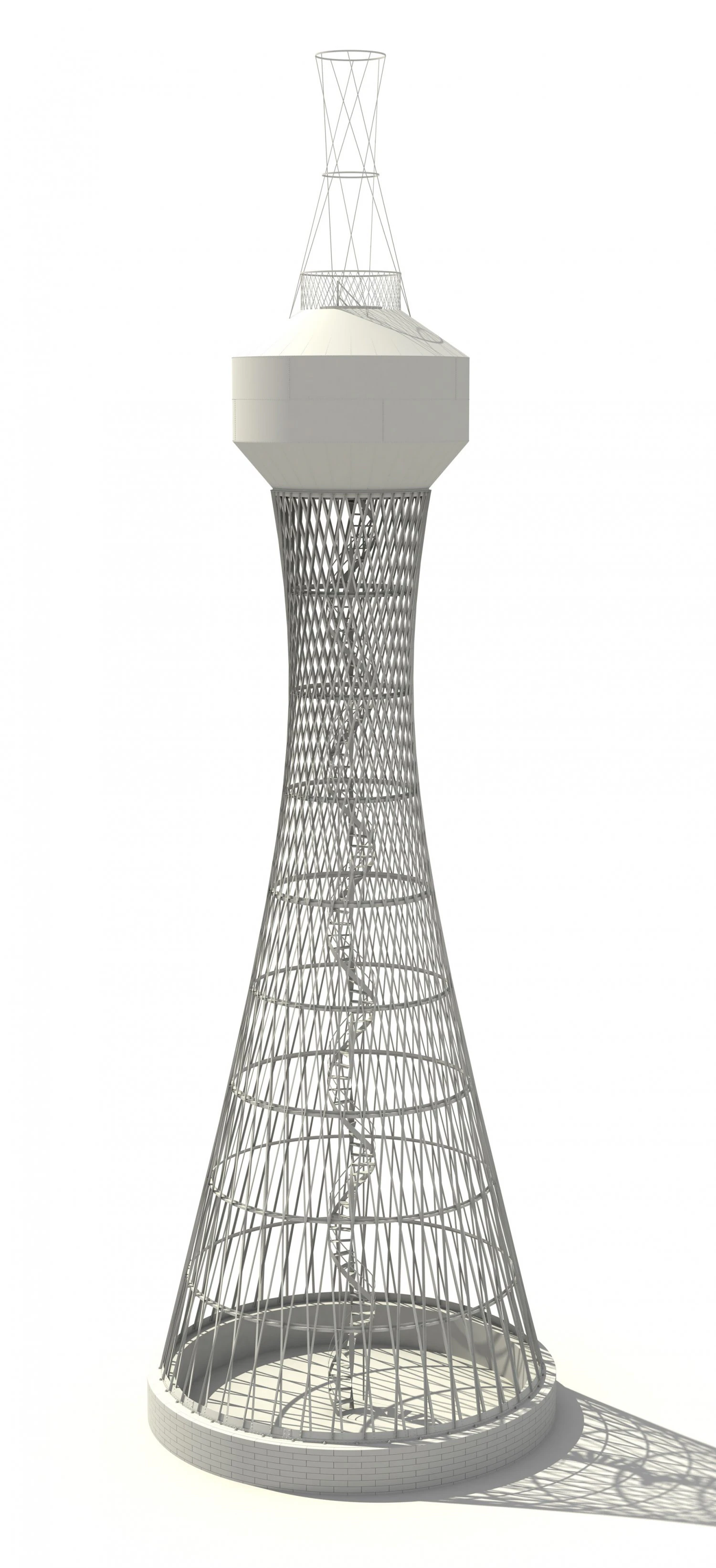 shukhov tower in polibino 3D Model .c4d .max .obj .3ds .fbx .stl .blend 