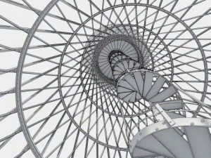 shukhov tower in polibino 3D Model