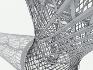 shukhov tower in polibino 3D मॉडल