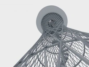 shukhov tower in polibino 3D Model