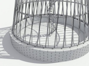 shukhov tower in polibino 3D मॉडल