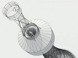 shukhov tower in polibino 3D Model