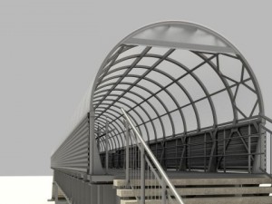 pedestrian bridge Modelo 3D