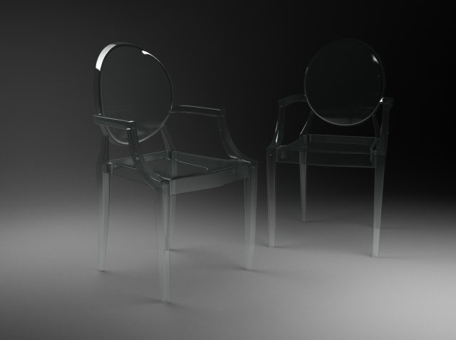 type chair philippe starck 3D Модель .c4d .max .obj .3ds .fbx .stl .blend 