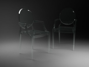 type chair philippe starck Modelo 3D