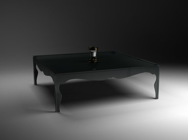 glass black table Modello 3D .c4d .max .obj .3ds .fbx .stl .blend 