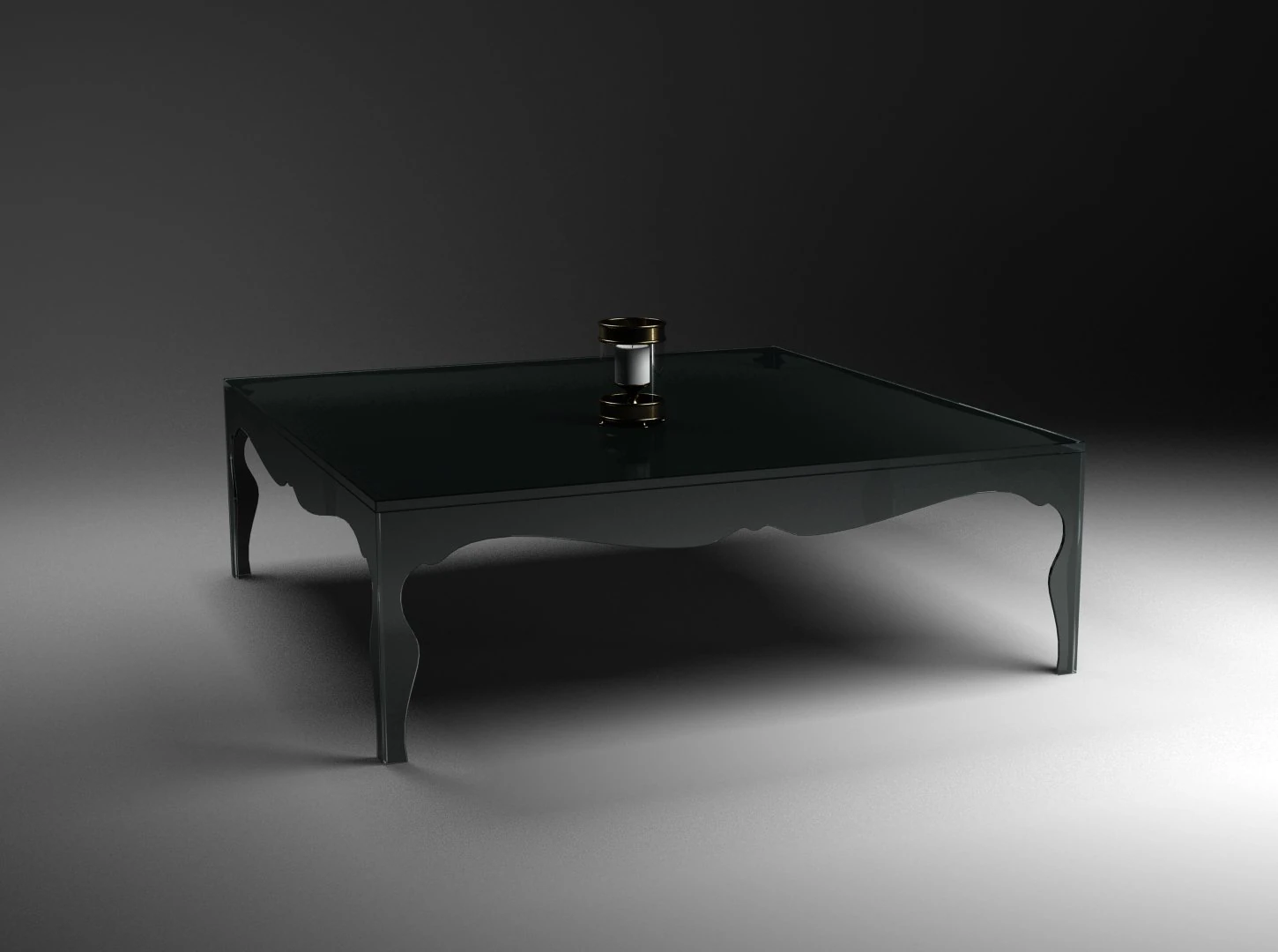 glass black table 3D Model .c4d .max .obj .3ds .fbx .stl .blend 