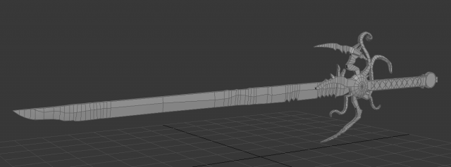 broadsword 3D Модель .c4d .max .obj .3ds .fbx .stl .blend 