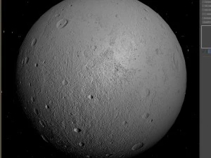 low poly moon 3D Model