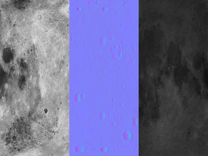 low poly moon 3D Model