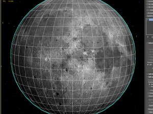 low poly moon 3D Model