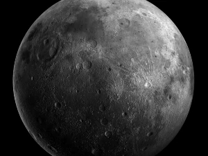 low poly moon 3D Model