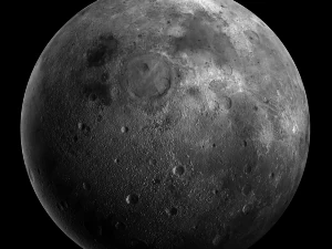 low poly moon 3D Model