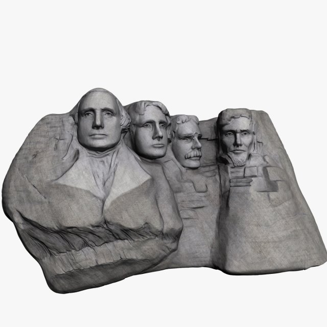 mount rushmore 3D Model .c4d .max .obj .3ds .fbx .stl .blend 