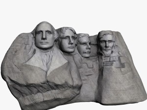 mount rushmore Modello 3D