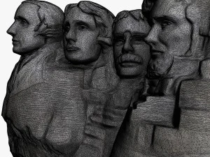 гора Рашмор 3D Модель
