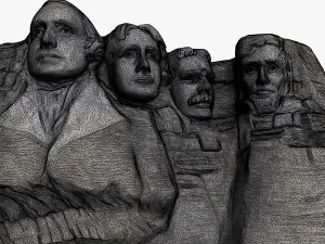 гора Рашмор 3D Модель
