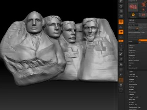 гора Рашмор 3D Модель