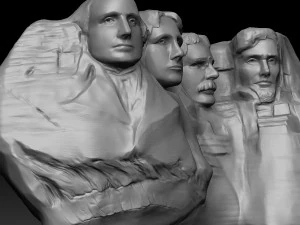 гора Рашмор 3D Модель