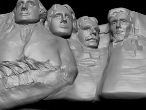 гора Рашмор 3D Модель