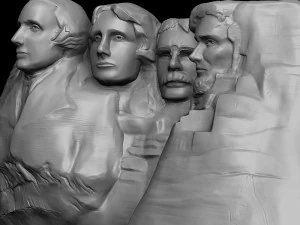 гора Рашмор 3D Модель