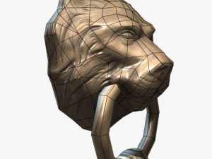 lion head door knocker 3D Model