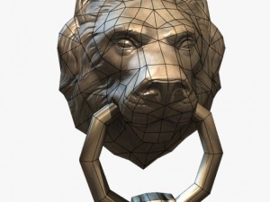 lion head door knocker 3D Model