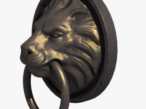 lion head door knocker 3D Модель