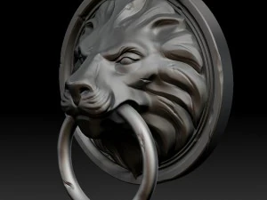 lion head door knocker 3D Model