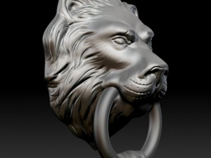 lion head door knocker zbrush 3D Модель