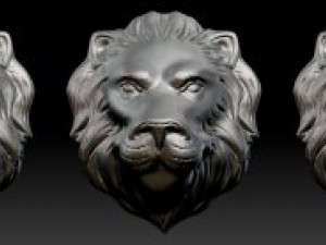 lion head door knocker zbrush 3D Model